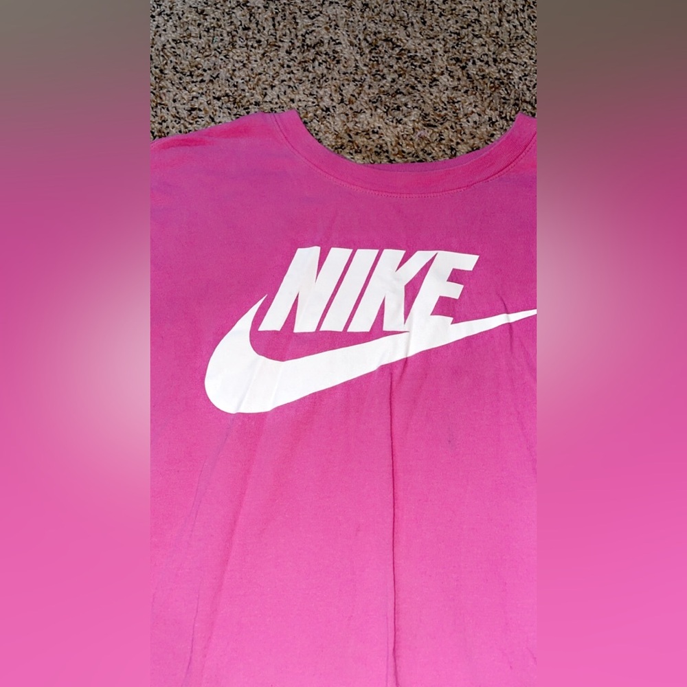 NIKE Pink T shirt, Large. Unisex
